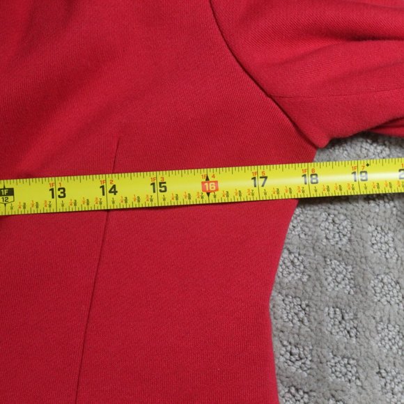 Gibson Size M Red Stretch Knit Blazer - Picture 3 of 5